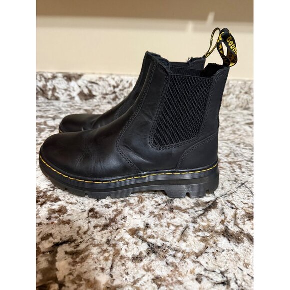 Doc Dr. Martens Embury Chelsea Women's Black Oiled Leather Ankle Boots US 6 - Picture 4 of 8